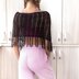 Knitting Pattern Summer Lace Tassels Poncho