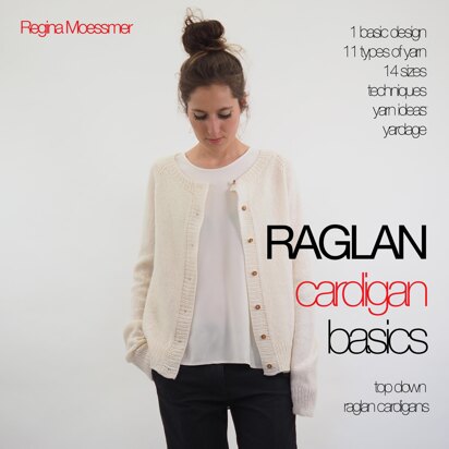 RAGLAN cardigan basics - knitting pattern