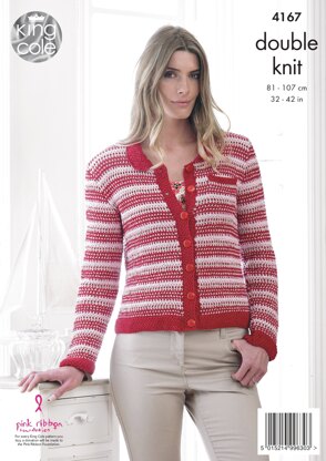Cardigan and Top in King Cole DK - 4167 - Downloadable PDF