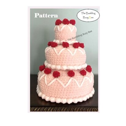 3 TIER CAKE 2 in 1 Crochet Pattern (Strawberry & Blueberry options included)