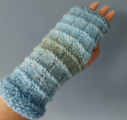 Cube Fingerless Mitts