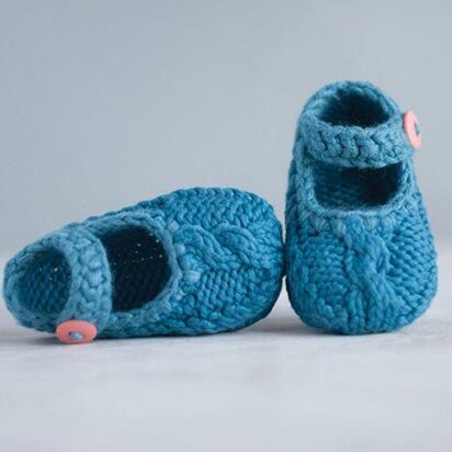 Mary Jane Cable Shoe - knitting pattern