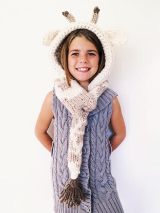 Georgie the Giraffe Hooded Scarf