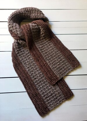 Mans Crochet Scarf Pattern: Your Man Tweeds a Crocheted Scarf!