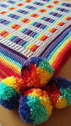 Rainbow Ladders Blanket