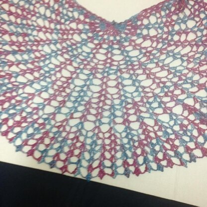 Cascading Shells Shawl