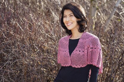 Rose Petal Lace Shawl in Cascade Yarns Heritage Silk - FW261 - Downloadable PDF