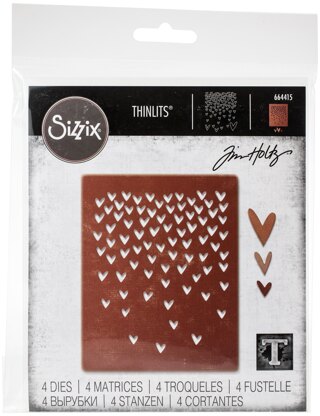 Sizzix Thinlits Dies By Tim Holtz - Falling Hearts