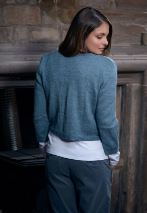 The Fibre Co. Tie Front Cardigan PDF.