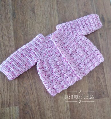 Seashells Baby Cardigan Set