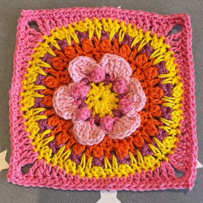 Colour Burst Flower Blanket