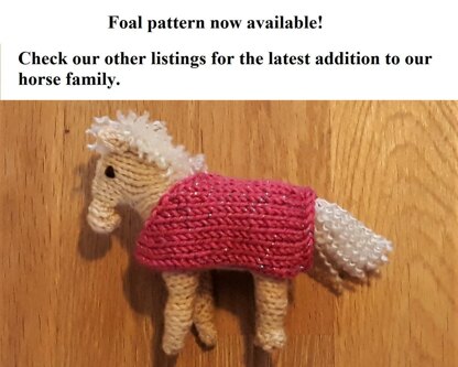 Horse Pony Knitting Pattern Snoo's Knits