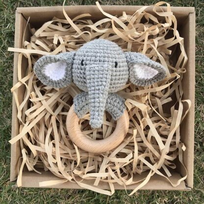 Crochet Elephant,Crochet Baby Rattle Elephant,Crochet Pattern Elephant,Easy Crochet Pattern,Crochet Patterns for Newborns