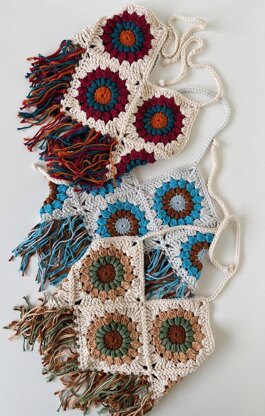 Granny Square Halter Top for Kids