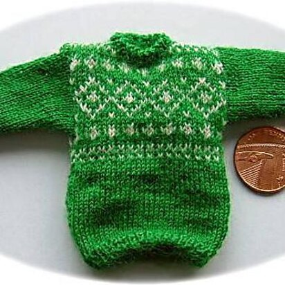 1:12th scale Norwegian style sweater 2