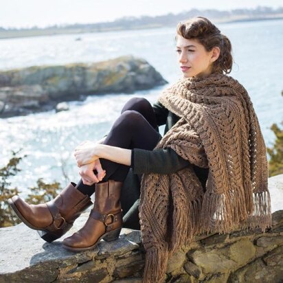 Yew Shawl in Berroco Tuscan Tweed - 380-1 - Downloadable PDF