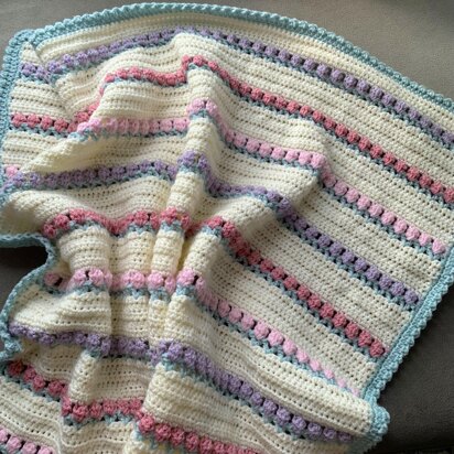 Tulip posy blanket