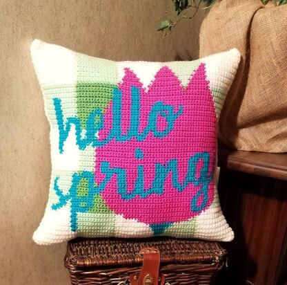 Hello Spring Pillow
