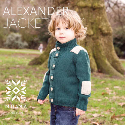 "Alexander Jacket" - Jacket Knitting Pattern For Boys - Jacket Knitting Pattern For Boys in MillaMia Naturally Soft Merino