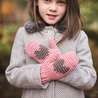 Heart Mittens