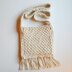 Tunisian Crochet Fringe Bag