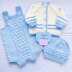 Juniper Baby Romper, Cardigan, Hat & Booties 0-6mths