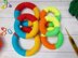 Stacking rings multi-color frog