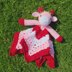 Strawberry Cow Baby Lovey Crochet Pattern