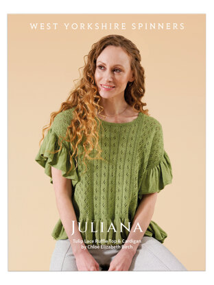 Juliana Tulip Lace Ruffle Cardigan & Top in West Yorkshire Spinners Exquisite Lace - DBP0273 - Downloadable PDF