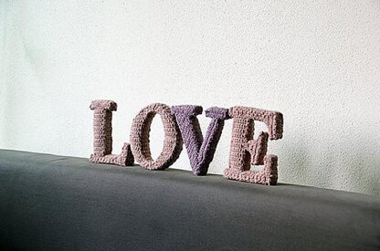 LOVE 3D letters, Letter Crochet Pattern, Alphabet Amigurumi