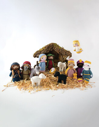 Christmas Nativity in Sirdar Happy Cotton & Chenille - 576 - Downloadable PDF