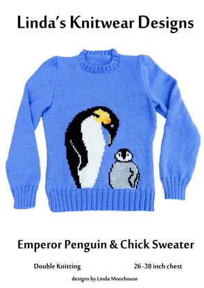 Emperor Penguin & chick sweater
