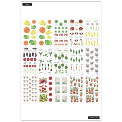 The Happy Planner Garden Florals 30 Sheet Sticker Pad