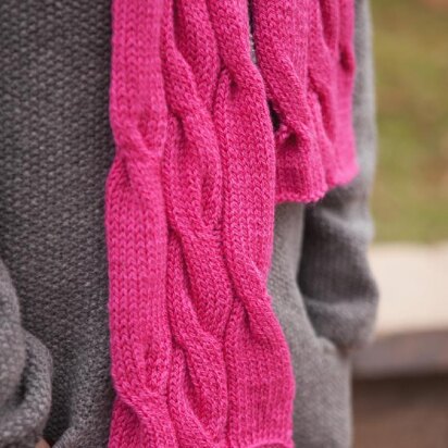 Rolling Cables Scarf - Lite