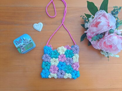 Crochet Puff Flower Bag/Purse Pattern