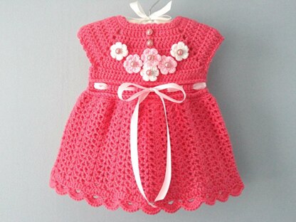 Crochet PATTERN Baby Dress Infant Dress