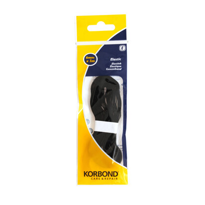 Korbond Elastic Black - 6mm x 3m