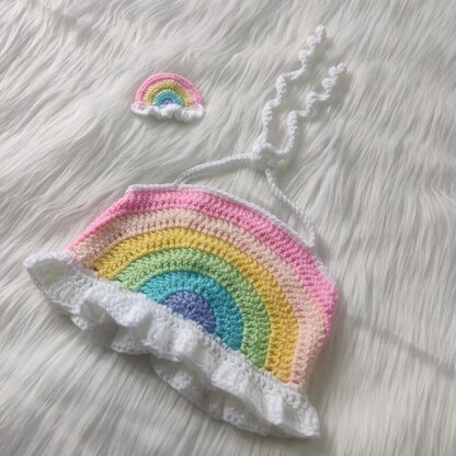 Crochet Top Pattern Crochet Crop Top Pattern Beginner Crochet Halter Top Pattern Summer Crochet Pattern Kids Crochet Top Pattern Frill Top