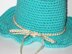 Crochet pattern summer baby hat