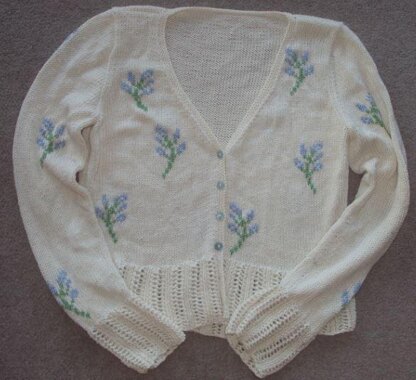 Sprig and Eyelet Cardigan