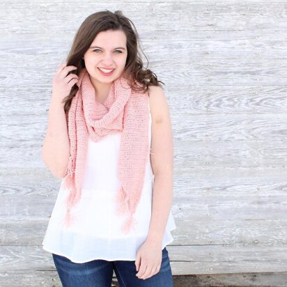 Camellia Tassel Scarf