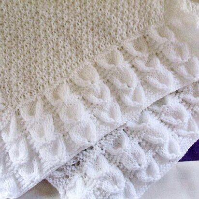 Bluebell baby blanket