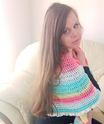 Crochet Polina Crescent Shawl Pattern