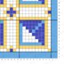 Mosaic Square Seville Tiles Sea Blue Pillow Mini C2C Crochet Pattern