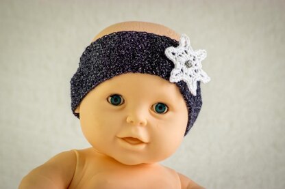 Snowflake Ear Warmer/ Headband