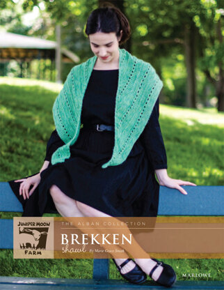 Brekken Shawl in Juniper Moon Farm Marlowe Jeweltones - Downloadable PDF