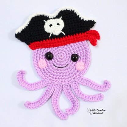 Pirate Octopus Applique