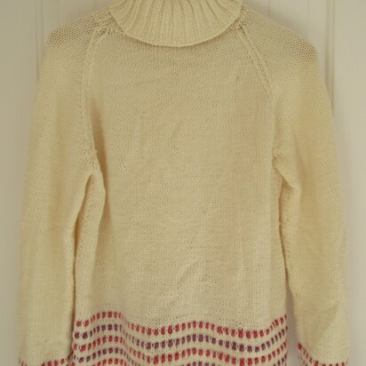 Roll Neck Border Jumper