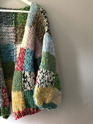 Stashbuster Patchwork Cardigan #2