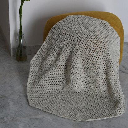 The V stitch round blanket